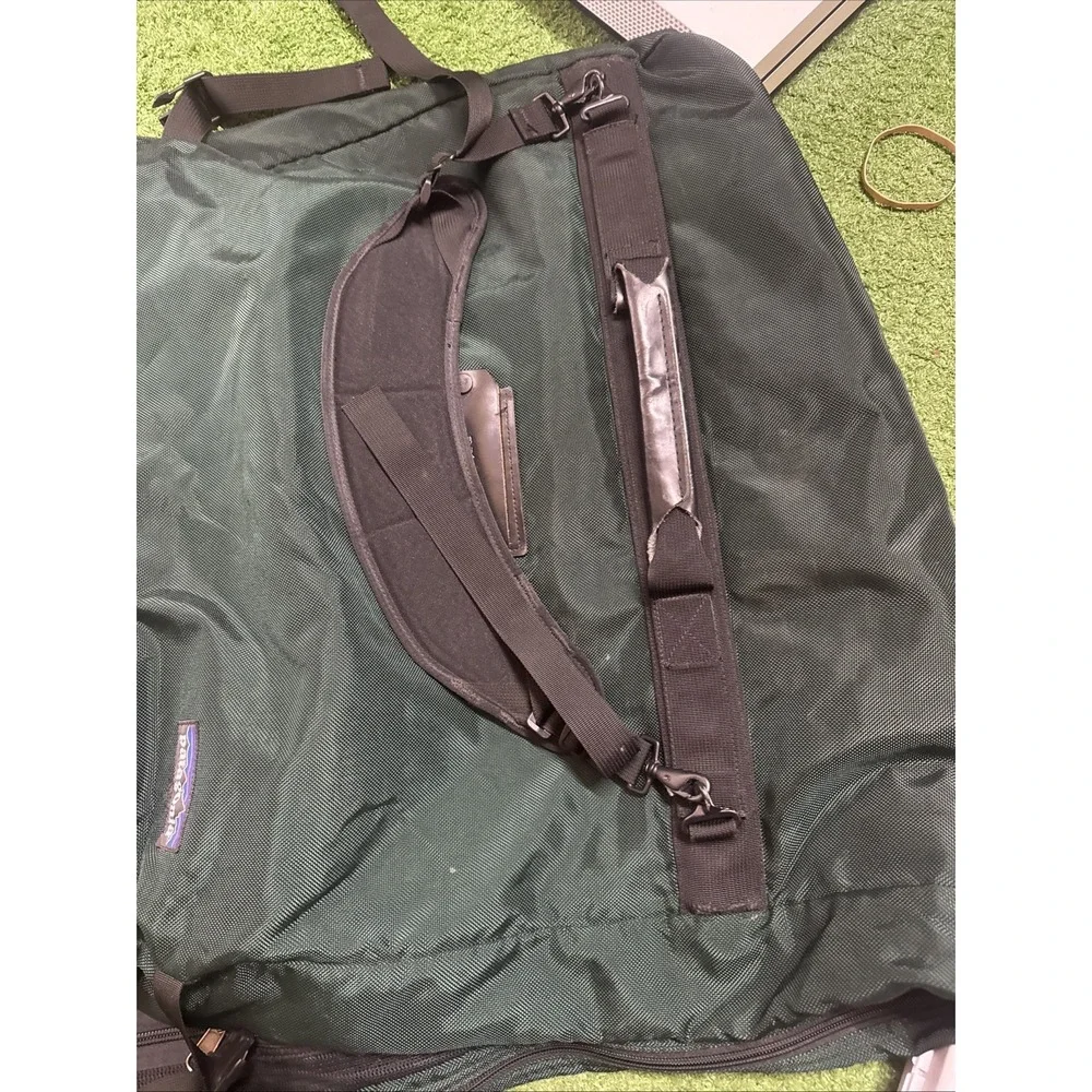 VTG Patagonia Travel Hanging Garment Trifold Bag Shoulder Strap‎ Full Zip Green